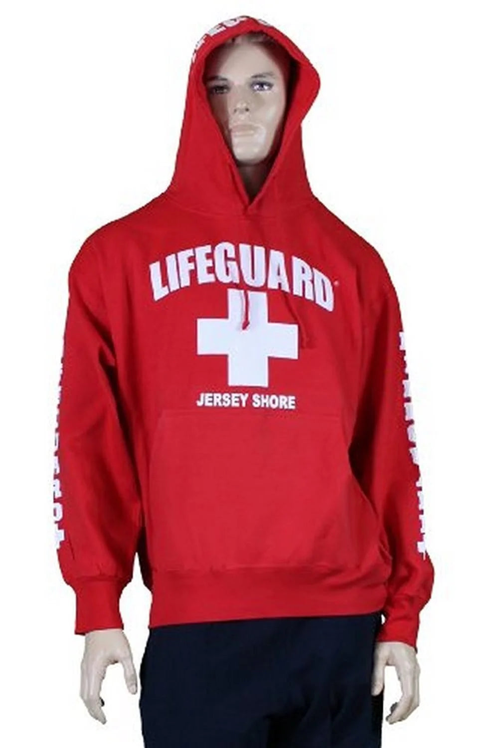 Lifeguard Jersey Shore NJ Life Guard Sweatshirt Red XL - NYC Factory