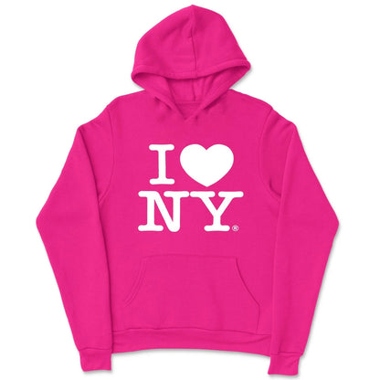 I Love NY Kids Hoodie Sweatshirt Officially Licensed (Youth, Turquoise) - NYC Factory