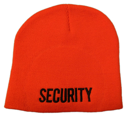 Men's Security Beanie (Orange / Black) - NYC Factory