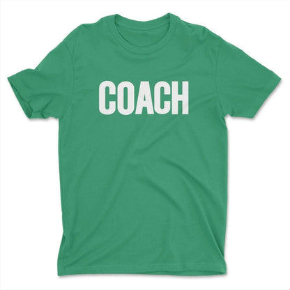 Coach Men's T-Shirt (Solid Design, Green & White)