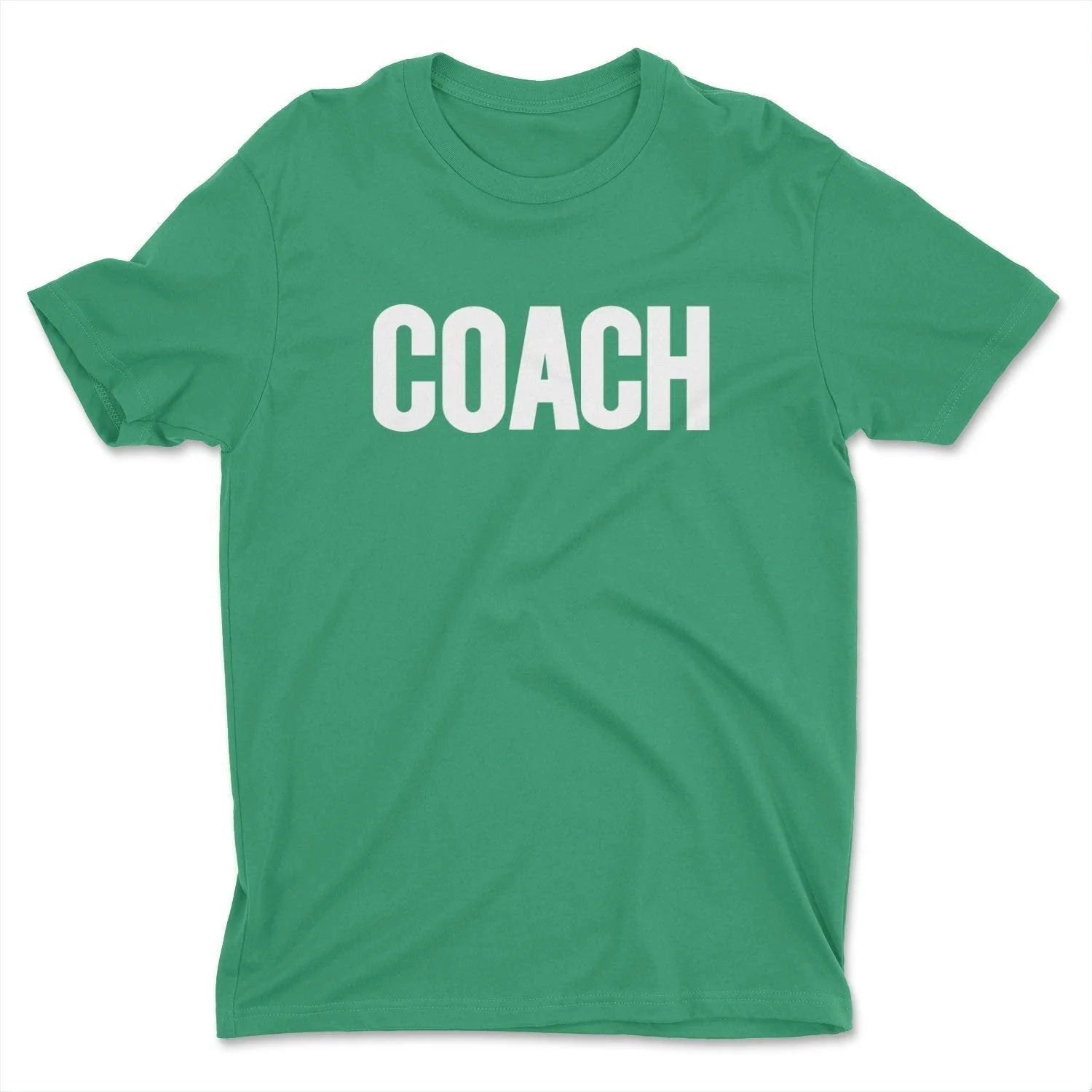 Coach Men's T-Shirt (Solid Design, Green & White)
