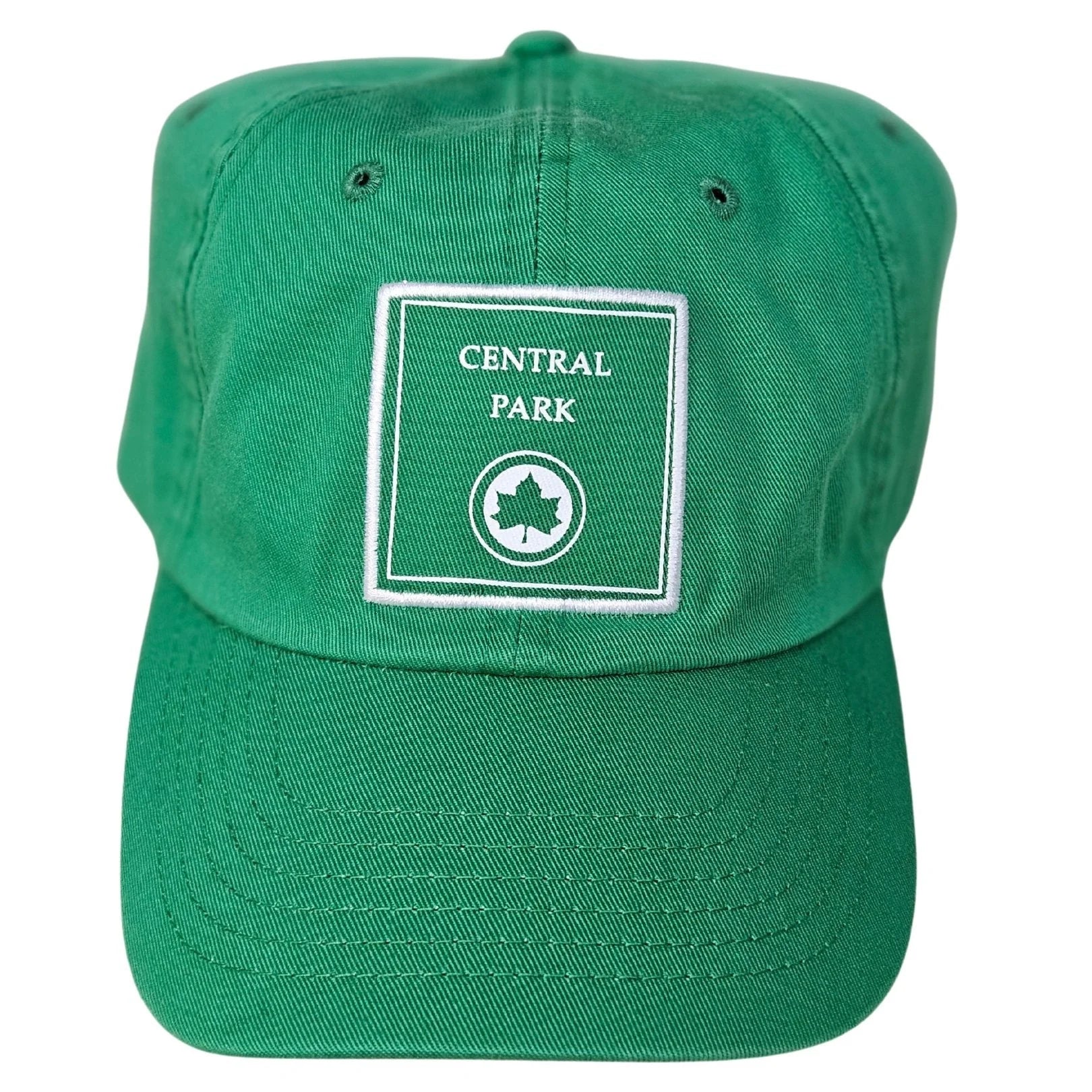 Central Park Baseball Hat / Officially Licensed (Adult Unisex, Green & White)