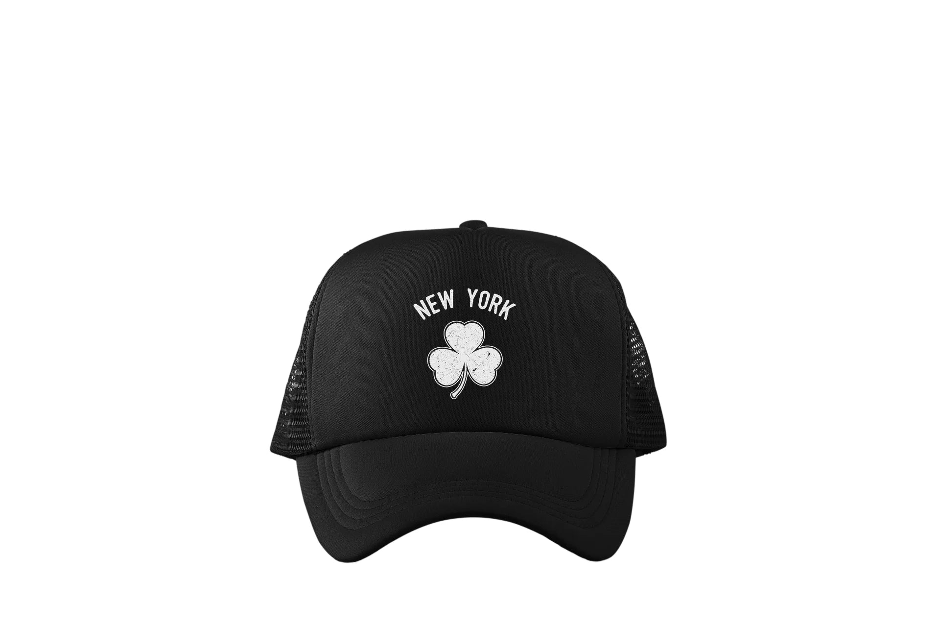 New York City Irish Shamrock Design Trucker Baseball Hat