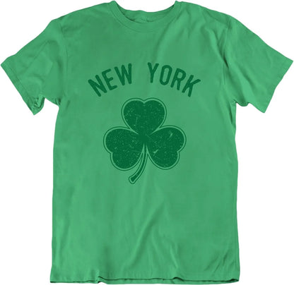Men's Shamrock New York T-Shirt - Heather Green (XS-6XL)