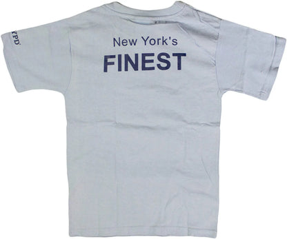 NYPD Kids T-Shirt New York Finest Youth Gray Tee Official Product - NYC Factory