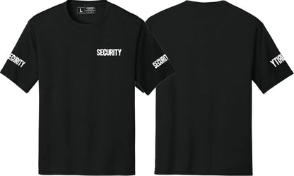 Men's Security T-Shirt Moisture-Wicking Performance Tee Summer Work Shirt