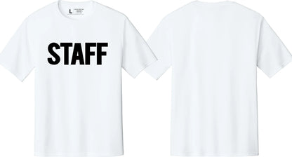 Men's Staff T-Shirt Soft Cotton Tees (Front Print)