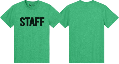 Men's Staff T-Shirt Soft Cotton Tees (Front Print)