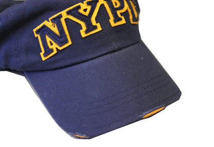 Men's NYPD Baseball Hats (Navy / Yellow 99310) - NYC Factory