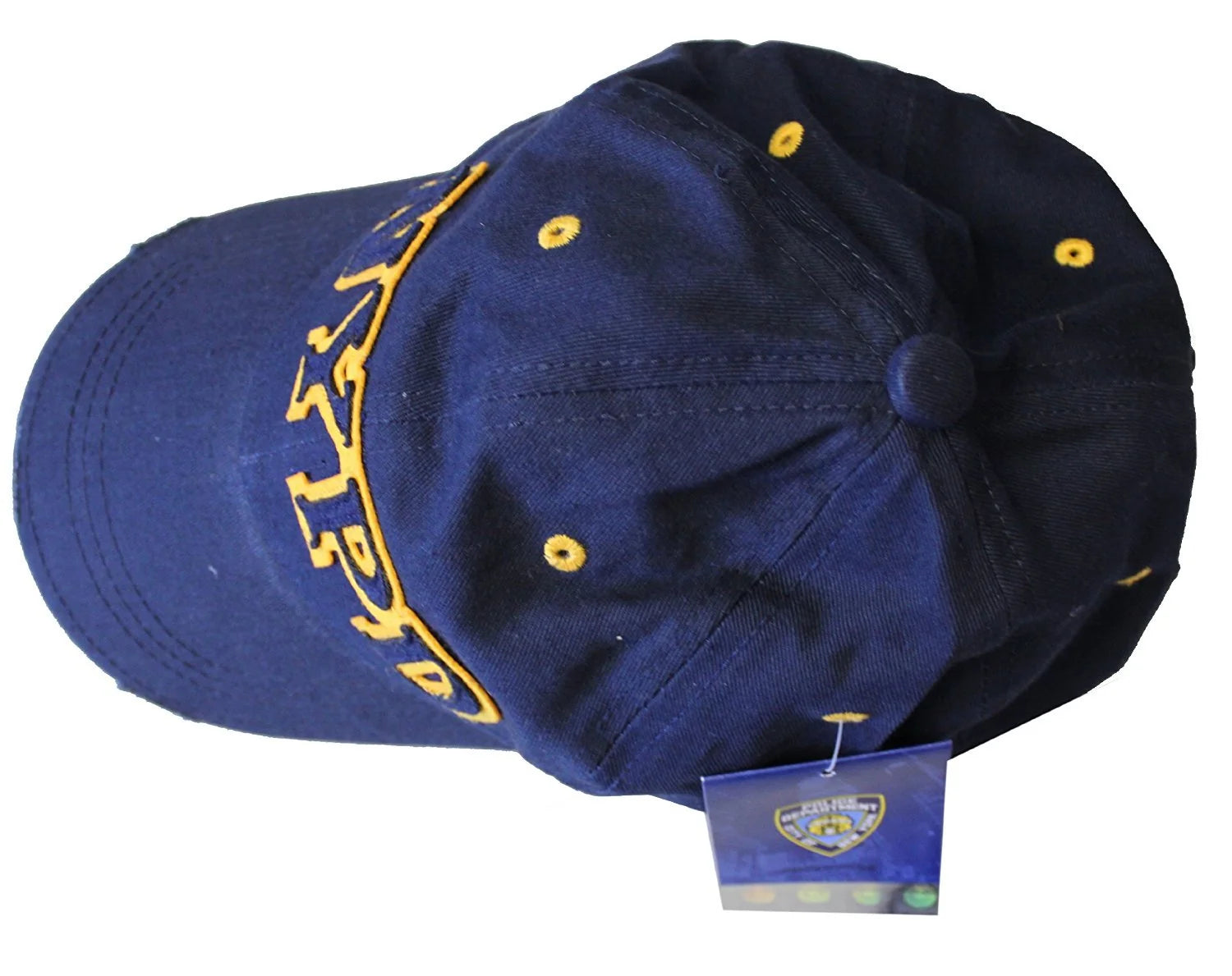 Men's NYPD Baseball Hats (Navy / Yellow 99310) - NYC Factory