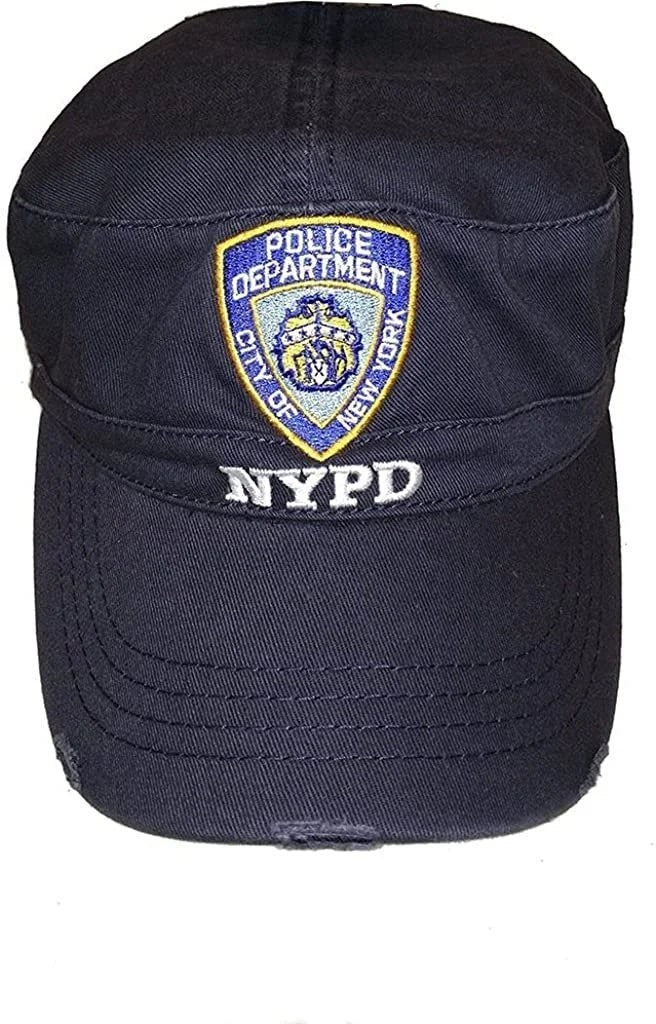 Men's NYPD Baseball Hats (Naqvy / White, 99307) - NYC Factory