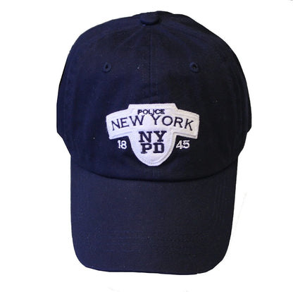 Men's NYPD Baseball Hats / All Styles / Officially Licensed Caps (Black & White, Distressed) - NYC Factory
