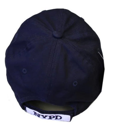 Men's NYPD Baseball Hats / All Styles / Officially Licensed Caps (Black & White, Distressed) - NYC Factory