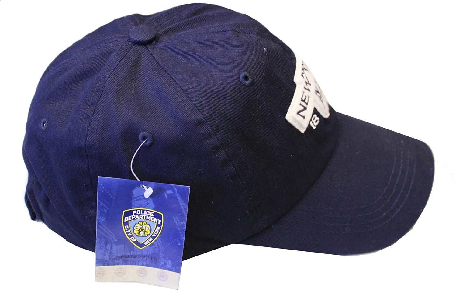Men's NYPD Baseball Hats (Navy, White 3d Letters)