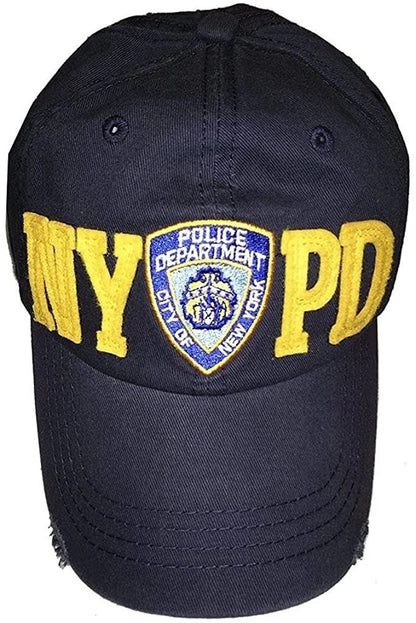 Men's NYPD Baseball Hats (Light Blue, 3d Letters) - NYC Factory
