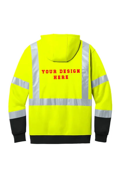 Custom Crew Business CornerStone� ANSI 107 Class 3 Heavy-Duty Fleece Pullover Hoodie - NYC Factory