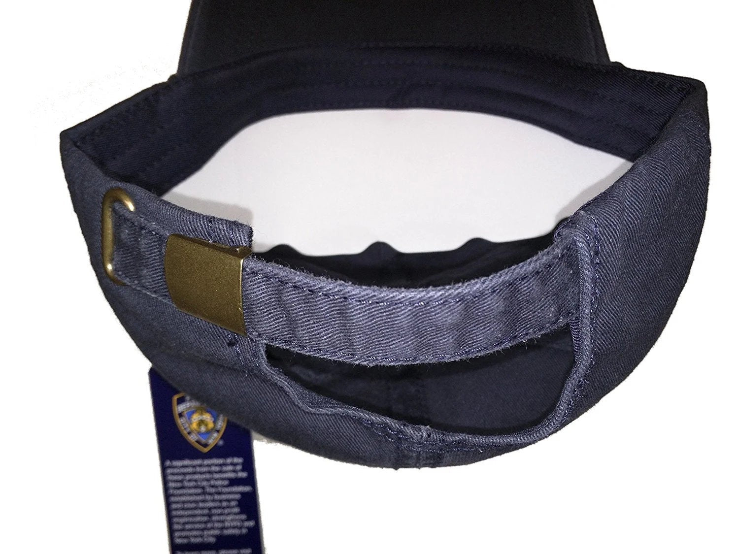 NYPD Baseball Hat New York Police Department Big Gold Distressed Navy Blue - NYC Factory