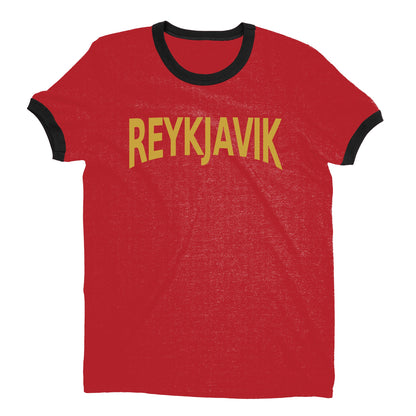 Reykjavik Ringer Tee — Red