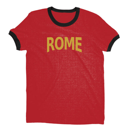 Rome Ringer Tee — Red