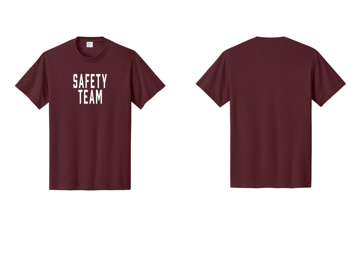 NYC Factory Safety Team T-Shirt for Events, Venues & Volunteers (Classic) - Front Only - Athletic Maroon