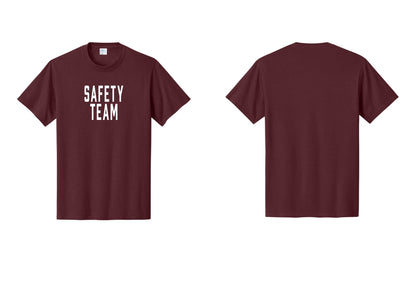 NYC Factory Safety Team T-Shirt for Events, Venues & Volunteers (Classic) - Front Only - Athletic Maroon