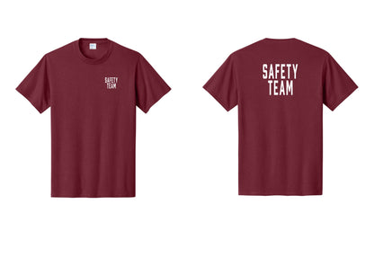 NYC Factory Safety Team T-Shirt for Events, Venues & Volunteers (Classic) - Chest + Back - Cardinal