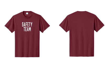 NYC Factory Safety Team T-Shirt for Events, Venues & Volunteers (Classic) - Front Only - Cardinal