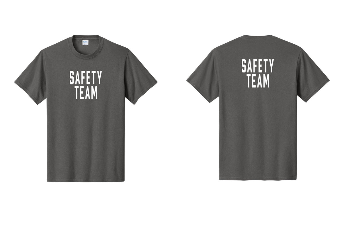 NYC Factory Safety Team T-Shirt for Events, Venues & Volunteers (Classic) - Front + Back - Charcoal