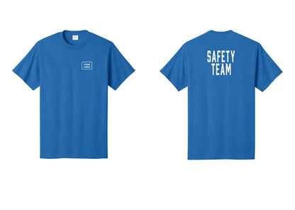 NYC Factory Custom Logo Safety Team T-Shirt for Events, Venues & Volunteers (Classic) - Your Logo + Back - Royal