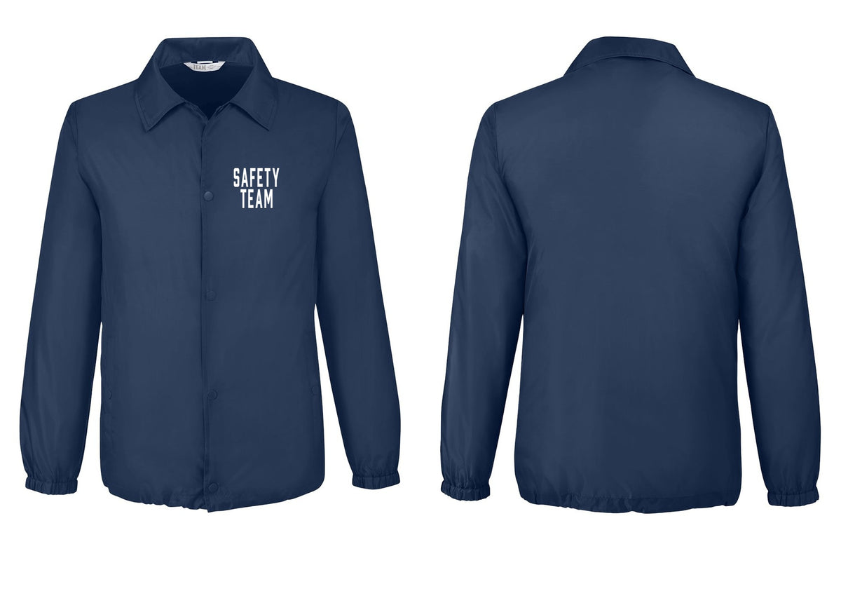 NYC Factory Safety Team Snap-Front Coaches Jacket (Classic) - Chest Only - Sport Dark Navy