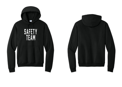 NYC Factory Safety Team Cotton Fleece Pullover Hoodie (Classic) - Front Only - Black