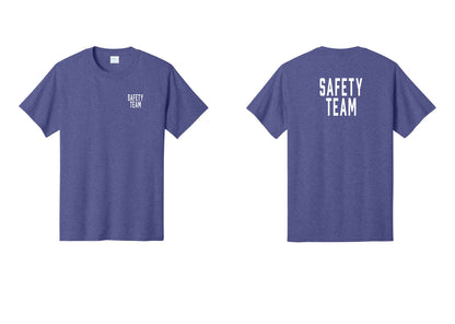 NYC Factory Safety Team T-Shirt for Events, Venues & Volunteers (Classic) - Chest + Back - Heather Purple