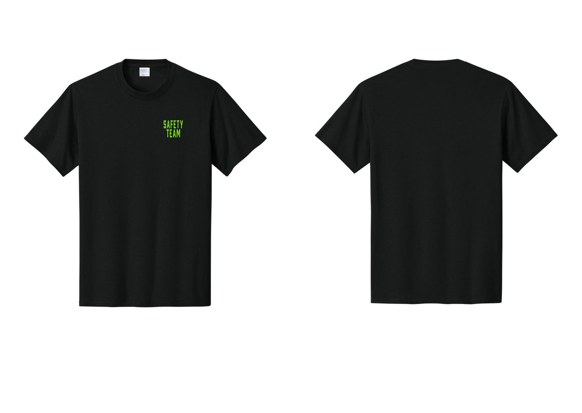 NYC Factory Safety Team T-Shirt for Events, Venues & Volunteers (Classic) - Chest Only - Black / Neon