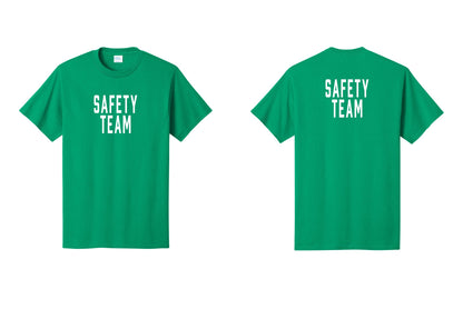 NYC Factory Safety Team T-Shirt for Events, Venues & Volunteers (Classic) - Front + Back - Kelly