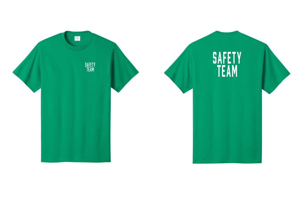 NYC Factory Safety Team T-Shirt for Events, Venues & Volunteers (Classic) - Chest + Back - Kelly