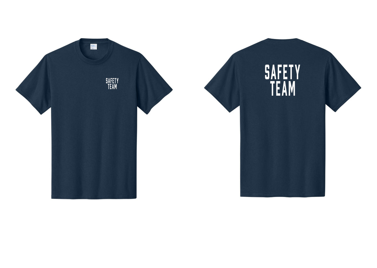 NYC Factory Safety Team T-Shirt for Events, Venues & Volunteers (Classic) - Chest + Back - Navy