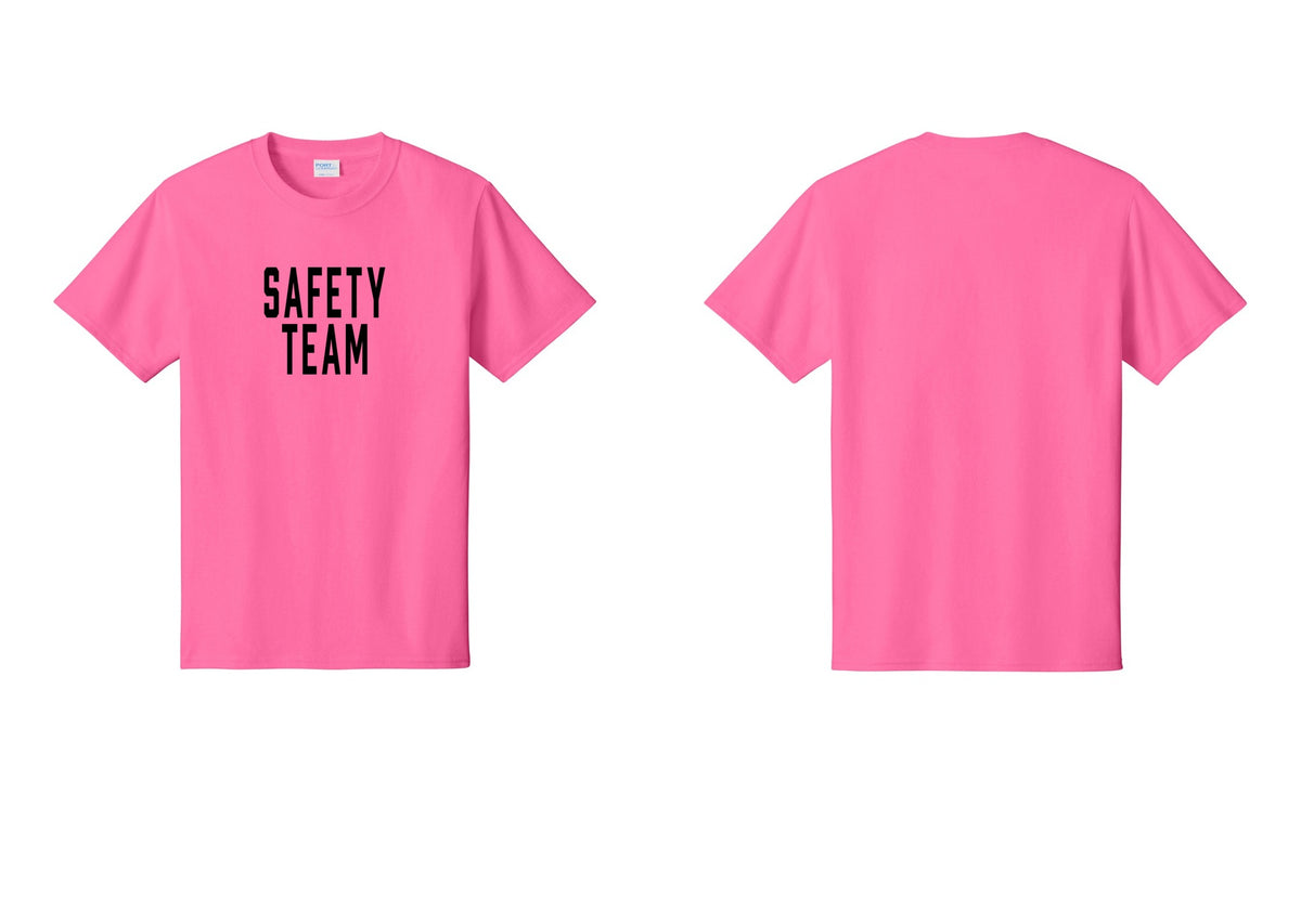 NYC Factory Safety Team T-Shirt for Events, Venues & Volunteers (Classic) - Front Only - Neon Pink