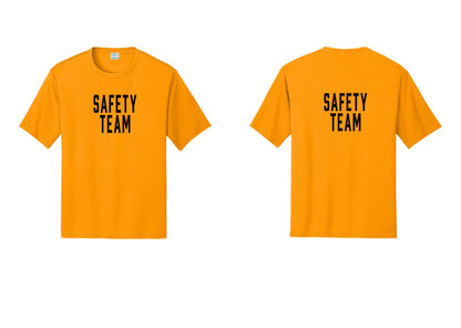 NYC Factory Safety Team Performance T-Shirt (Classic) - Front + Back - Gold