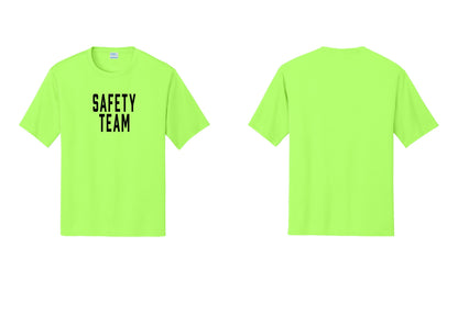 NYC Factory Safety Team Performance T-Shirt (Classic) - Front Only - Neon Green