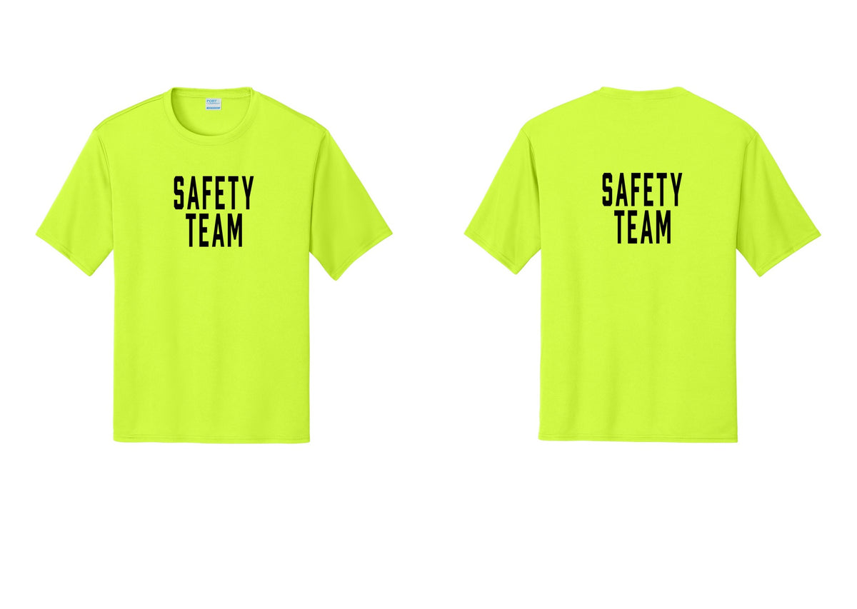 NYC Factory Safety Team Performance T-Shirt (Classic) - Front + Back - Neon Yellow