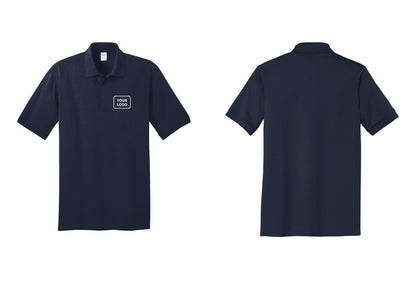 NYC Factory Custom Logo Safety Team Polo Shirt (Classic) - Your Logo Only - Navy