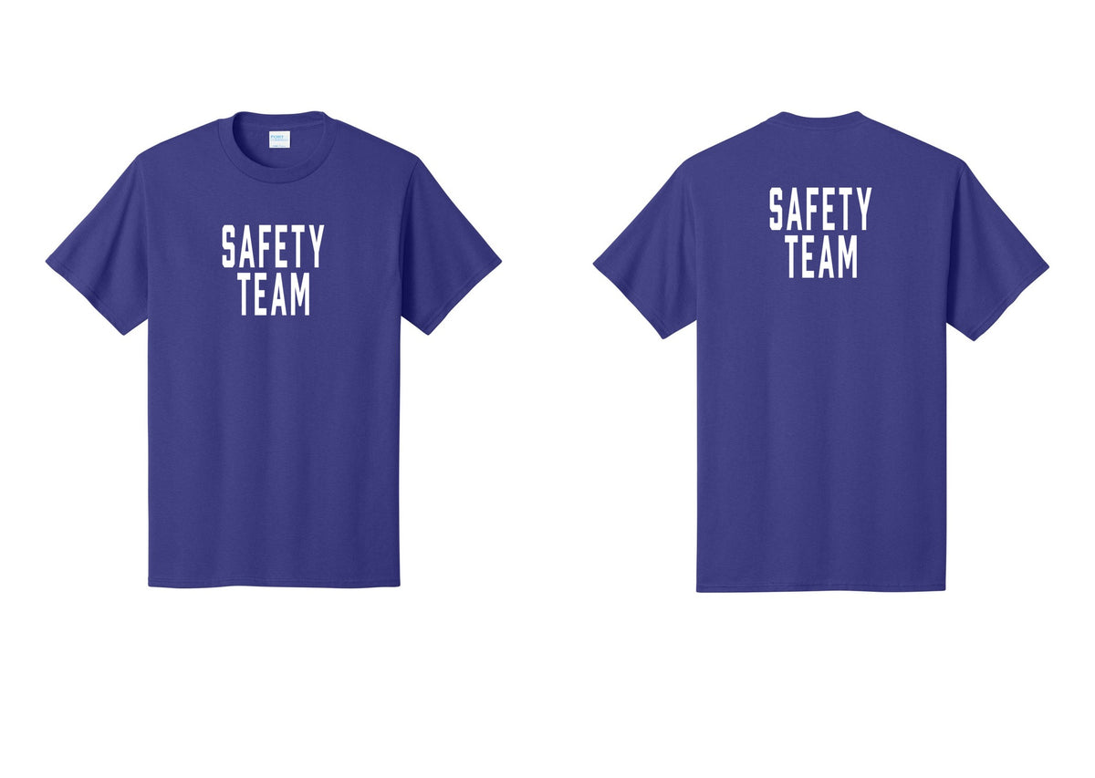 NYC Factory Safety Team T-Shirt for Events, Venues & Volunteers (Classic) - Front + Back - Purple