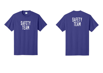 NYC Factory Safety Team T-Shirt for Events, Venues & Volunteers (Classic) - Front + Back - Purple