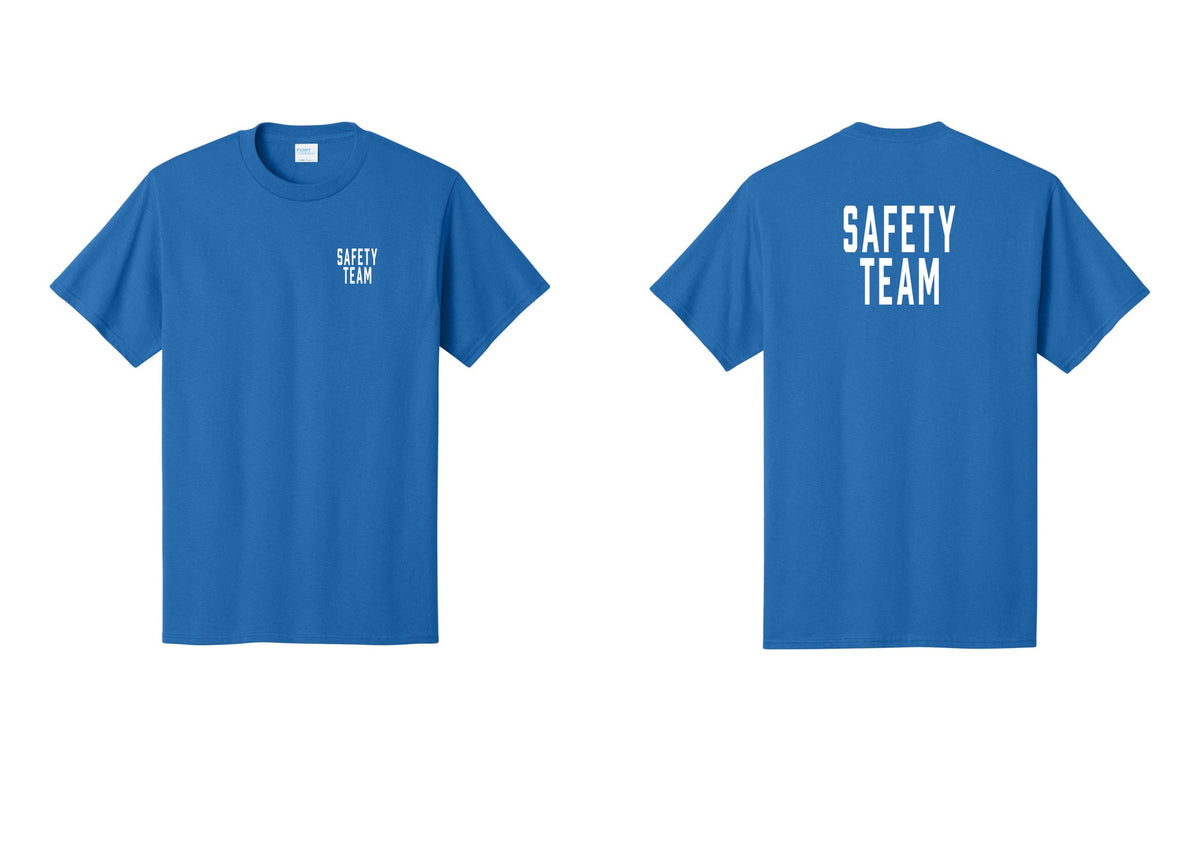 NYC Factory Safety Team T-Shirt for Events, Venues & Volunteers (Classic) - Chest + Back - Royal