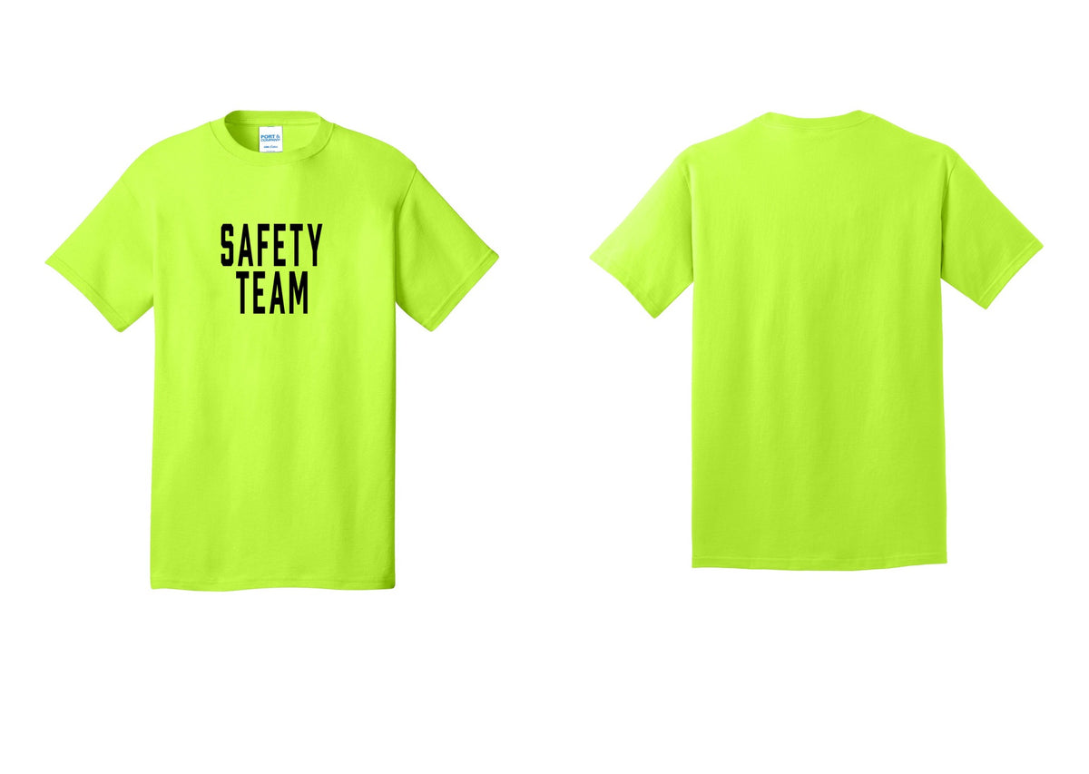 NYC Factory Safety Team T-Shirt for Events, Venues & Volunteers (Classic) - Front Only - Safety Green