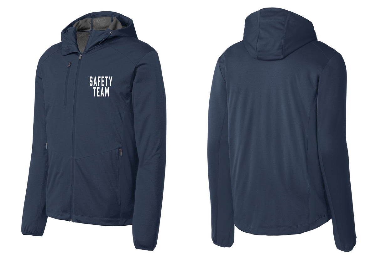 NYC Factory Safety Team Soft Shell Hooded Jacket (Classic) - Chest Only - Dress Blue Navy