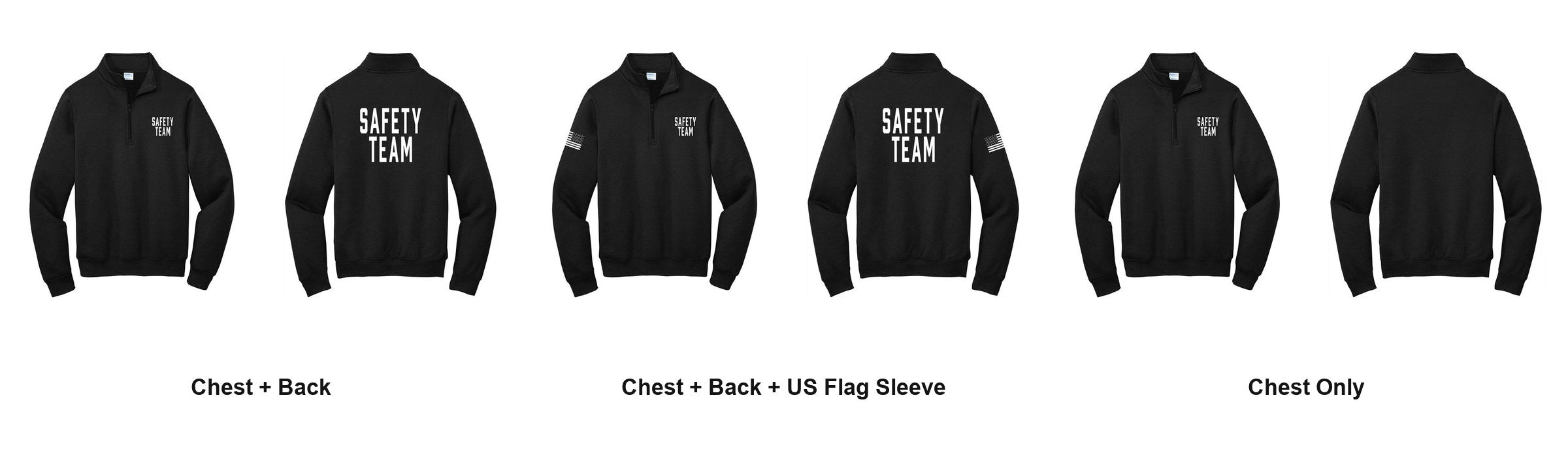 SAFETY TEAM print layouts