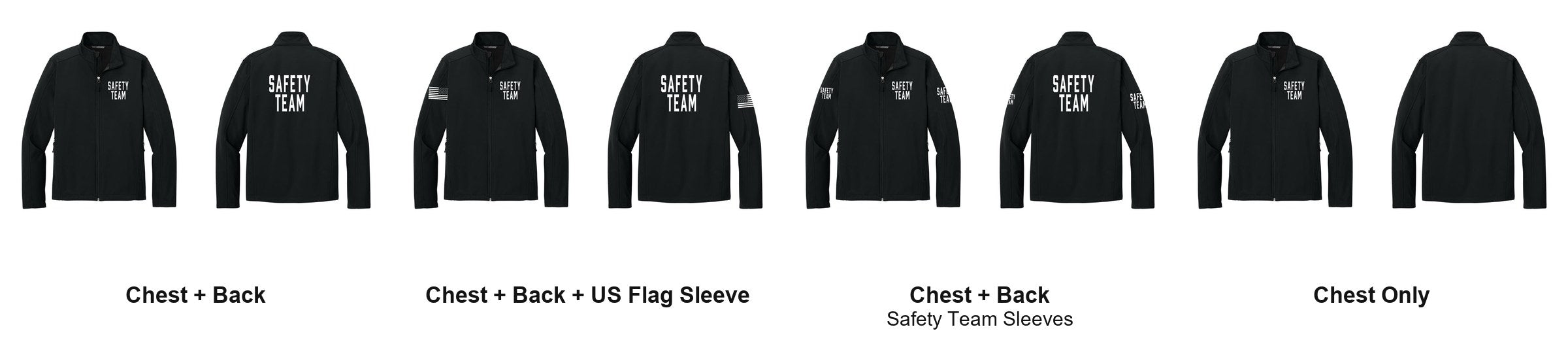 SAFETY TEAM t-shirt print layouts