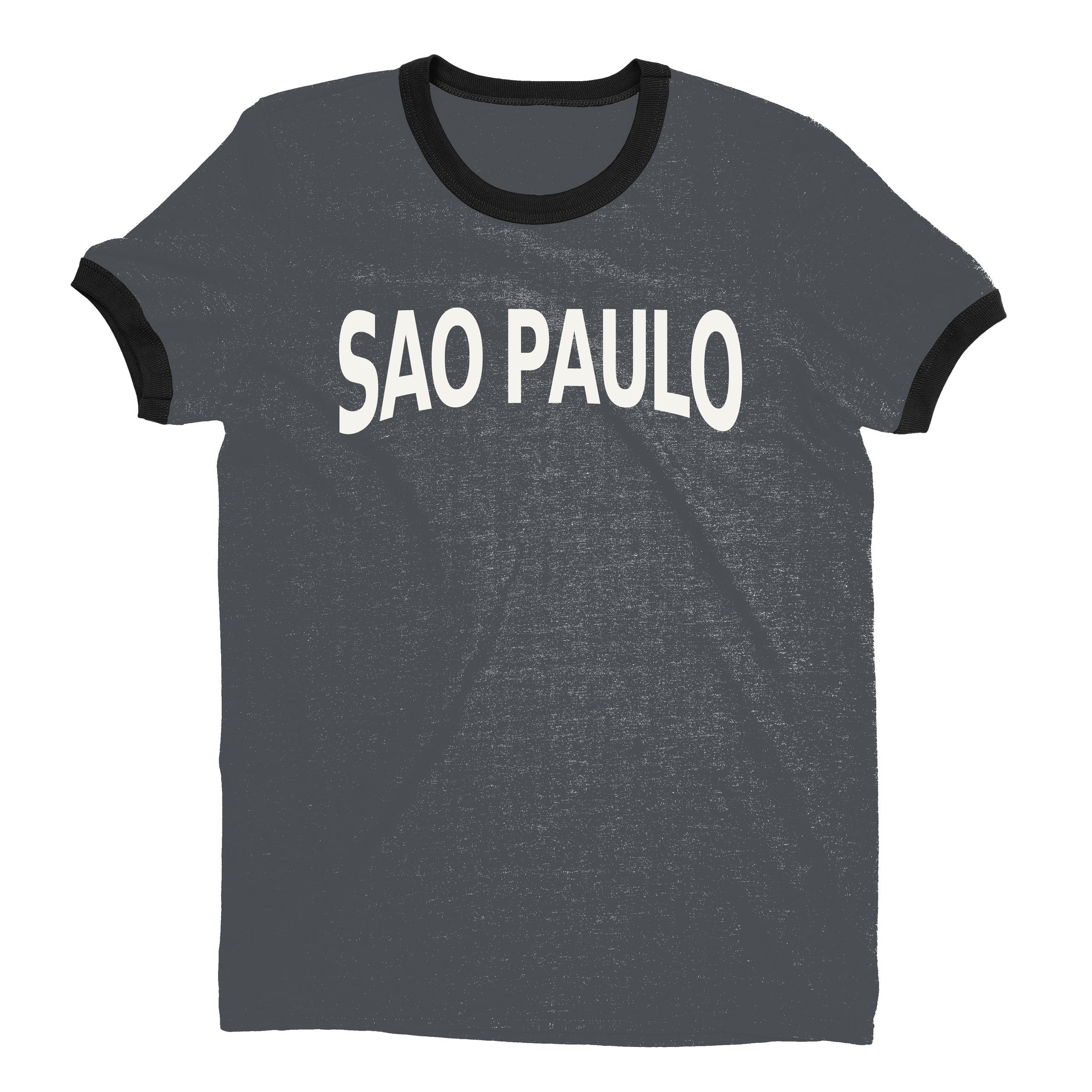 São Paulo Ringer Tee — Dark Heather