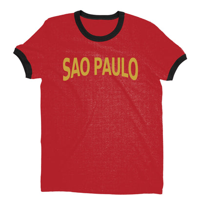São Paulo Ringer Tee — Red